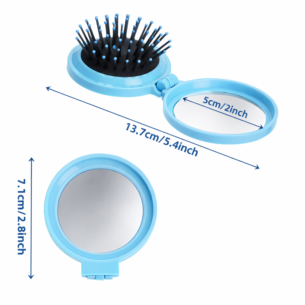 Mini miroir Brosse pliable Bleu - SBM by Maria – Image 6