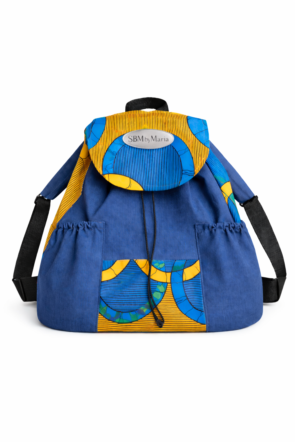 Sac baluchon en pagne & tissu - SBM by Maria