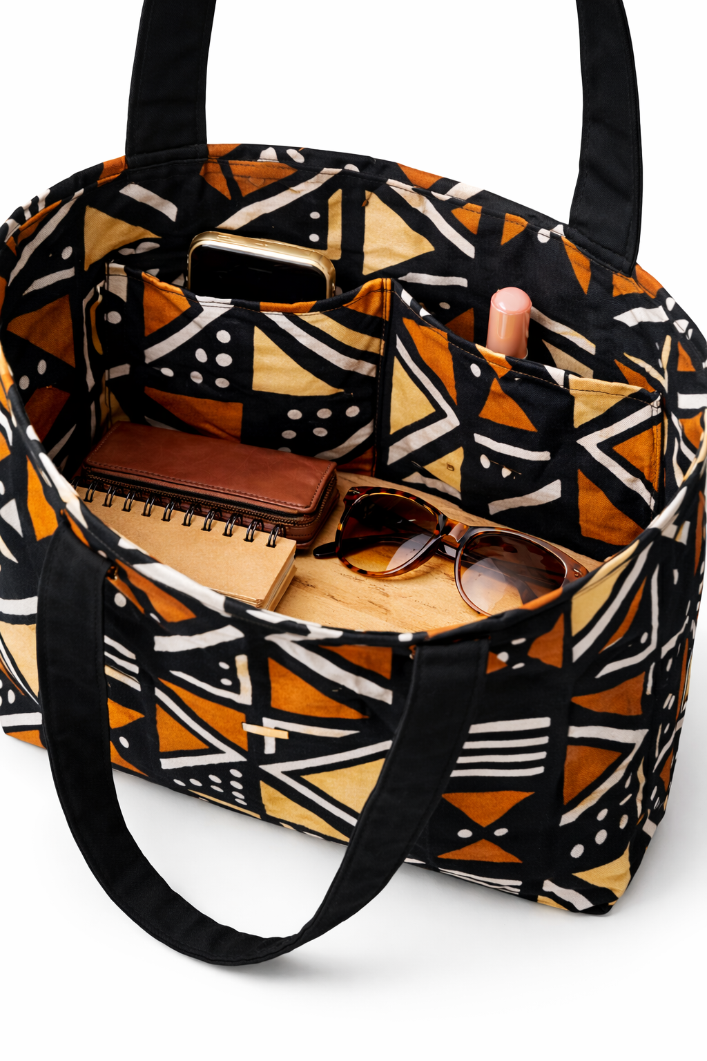 Sac Cabas Afro Chic en Pagne- SBM by Maria – Image 3
