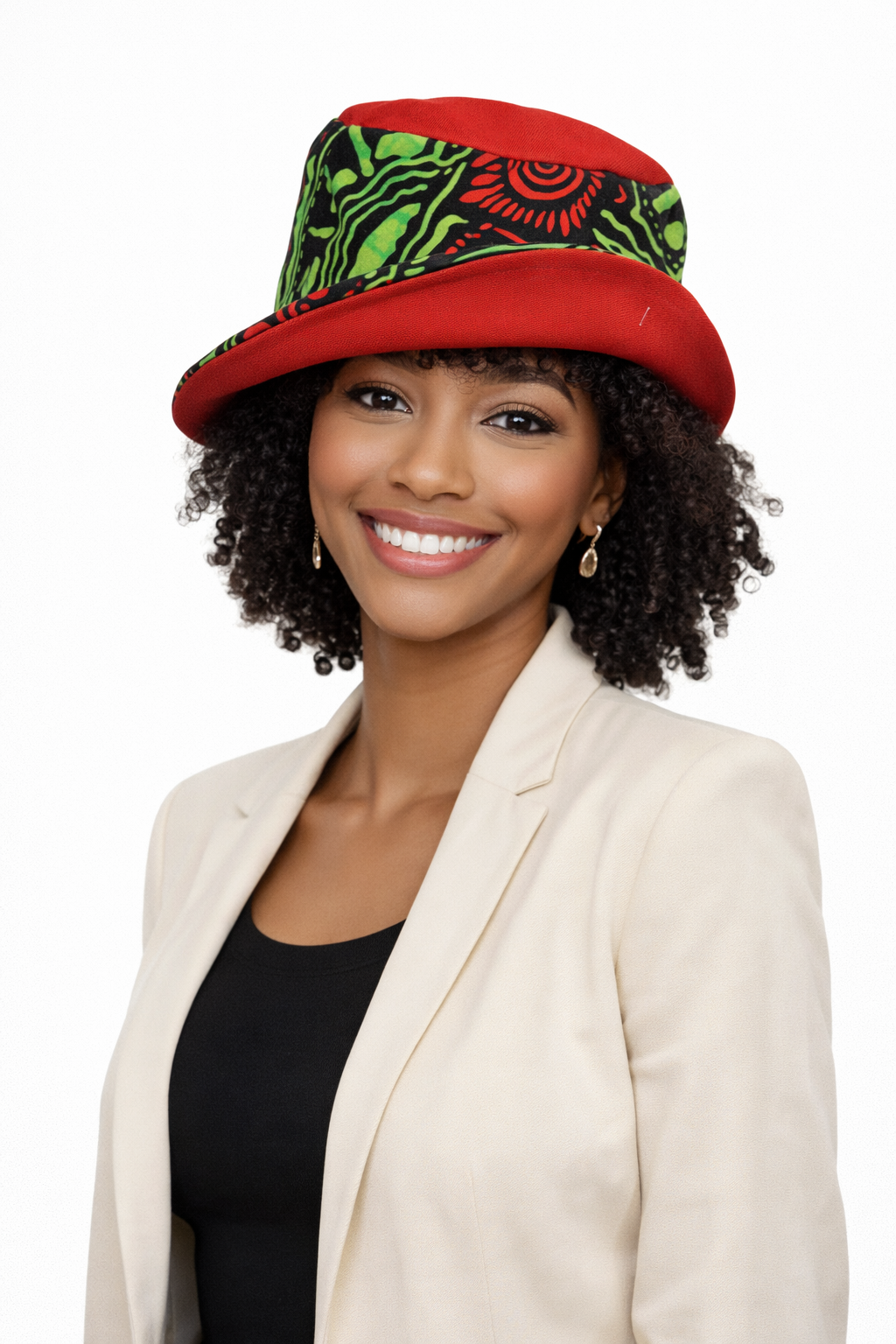 Chapeau bob en wax taille unique