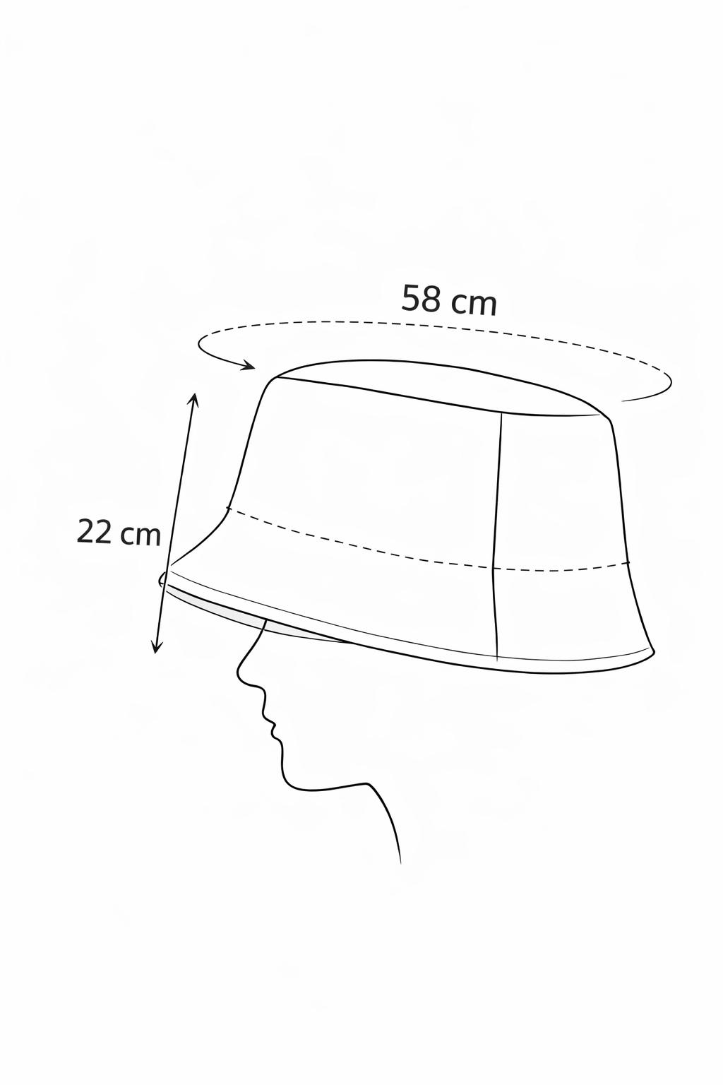 Chapeau bob en wax taille unique – Image 4