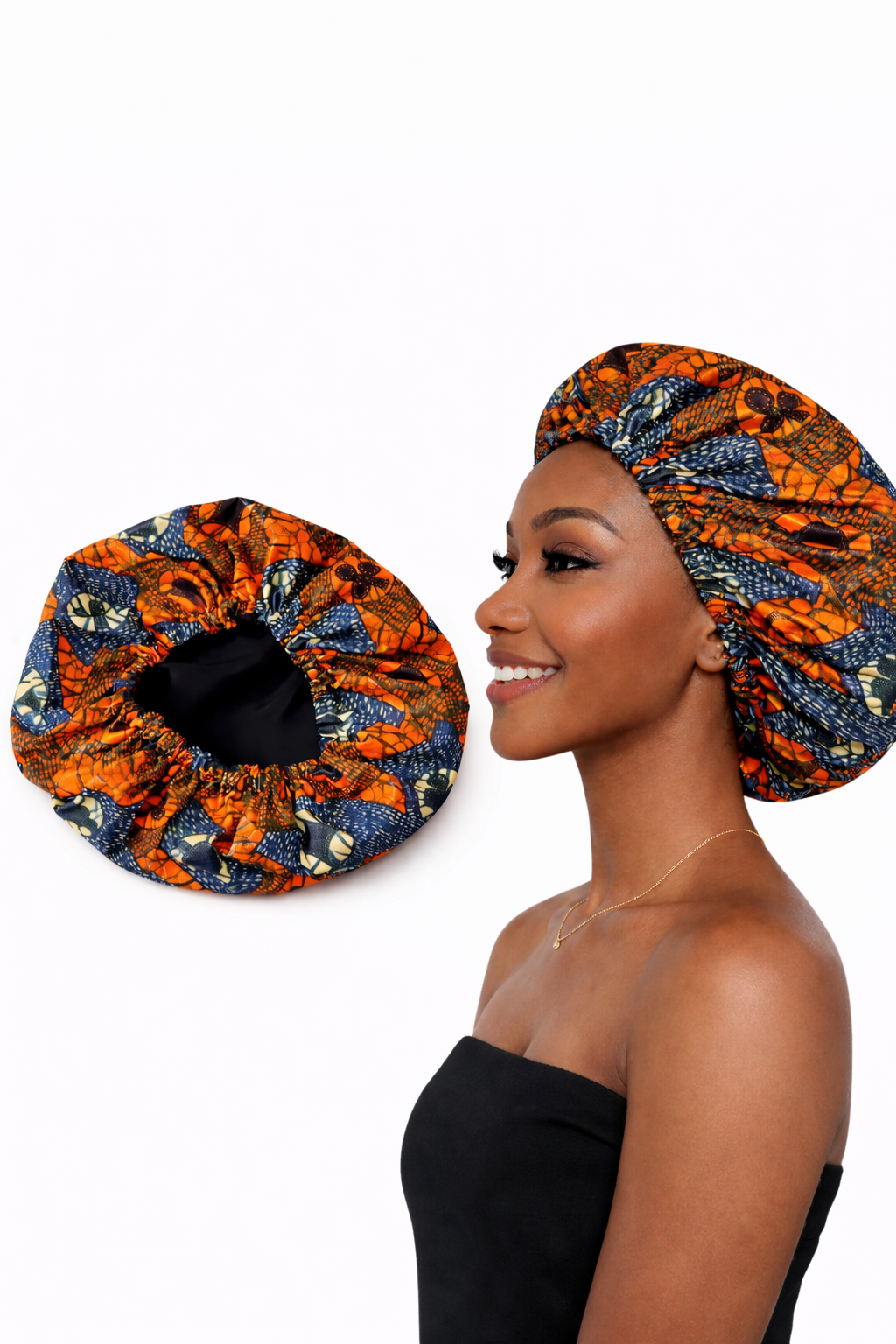Bonnet foulard en wax-SBM by Maria