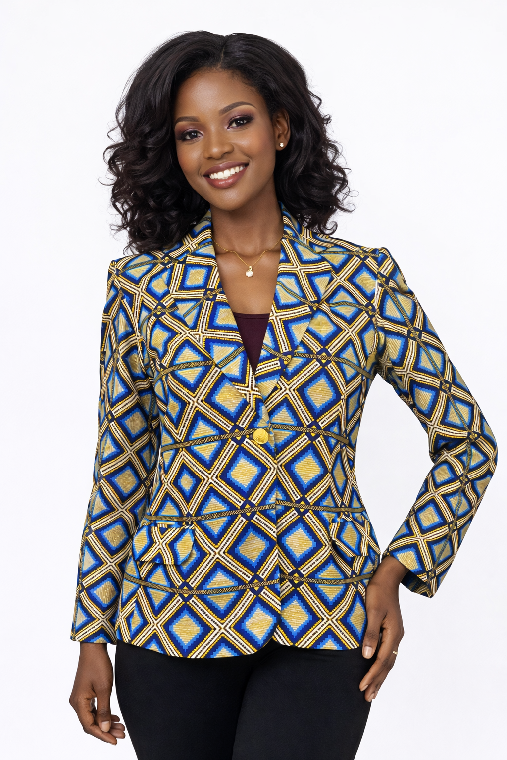Veste femme tissu africain taille S