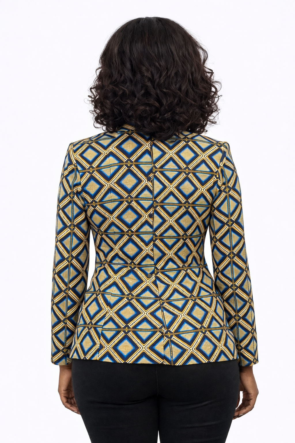 Veste femme tissu africain taille S – Image 3