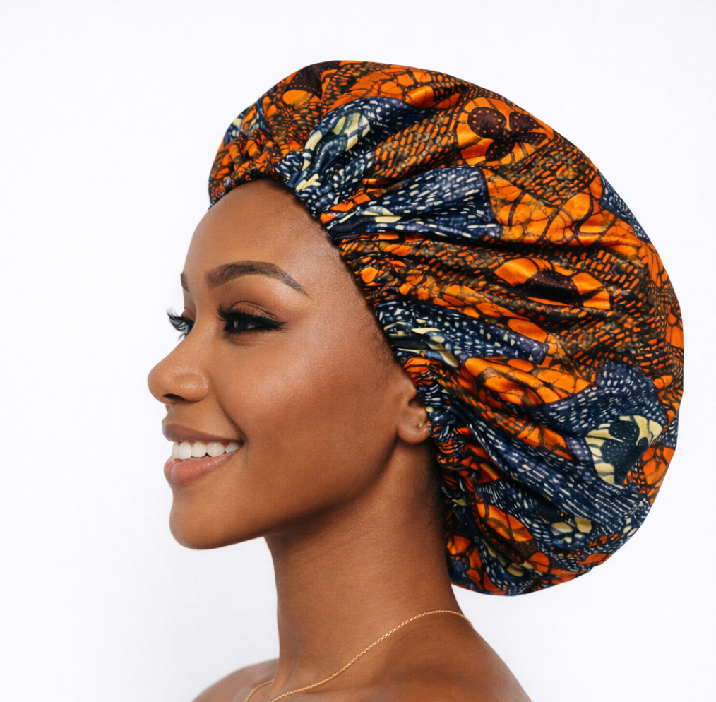 Bonnet de nuit et de jour en wax - élastique – Image 2