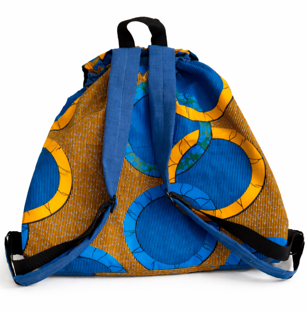 Sac baluchon en pagne & tissu - SBM by Maria – Image 4