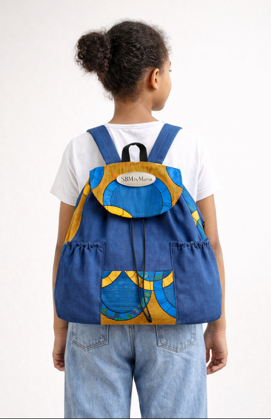 Sac baluchon en pagne & tissu - SBM by Maria – Image 3