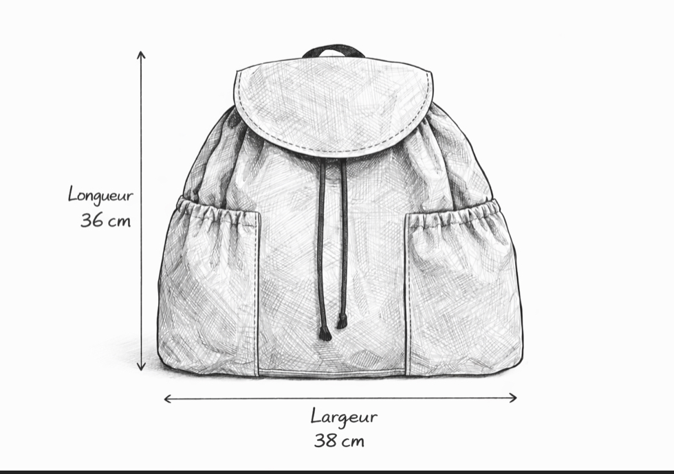 Sac baluchon en pagne & tissu - SBM by Maria – Image 5