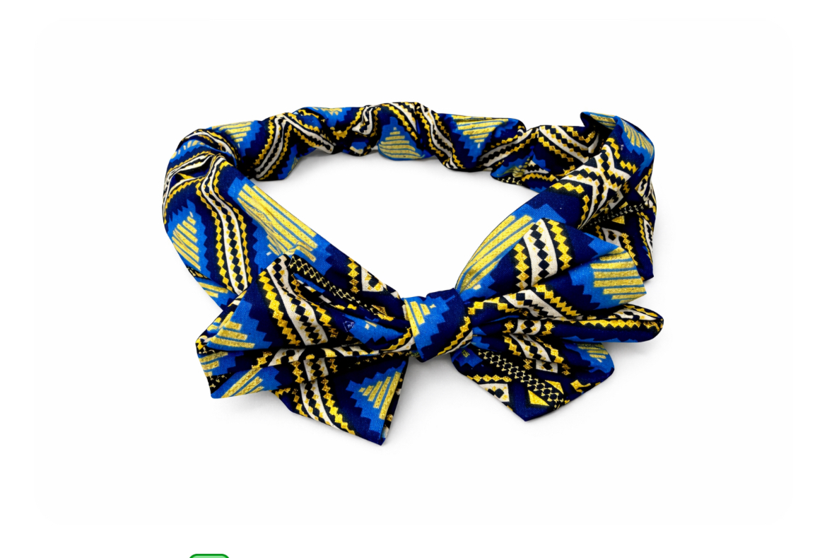 Parure cheveux et bijou en pagne – Image 3