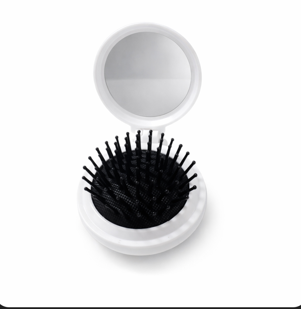 Mini miroir brosse pliable Blanc -SBM by Maria – Image 3