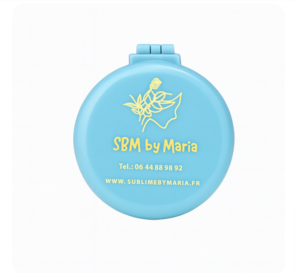Mini miroir Brosse pliable Bleu - SBM by Maria – Image 5