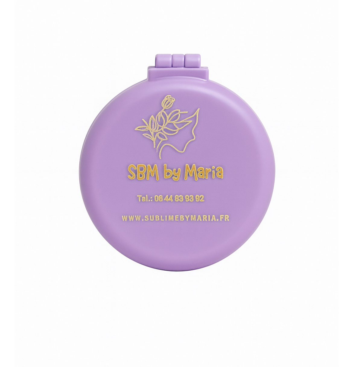 Mini Miroir Brosse Pliable Violet – SBM by Maria – Image 2