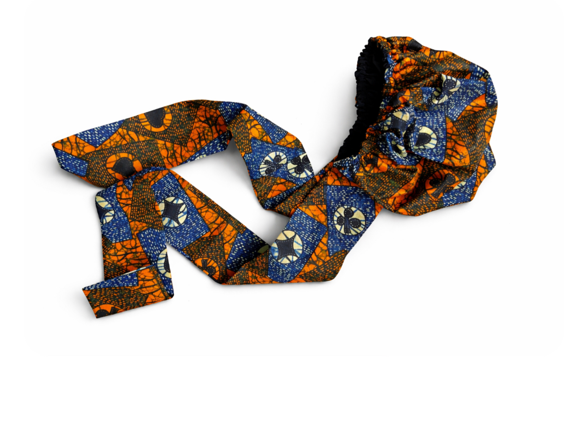 Bonnet foulard Wax avec élastique – Image 6