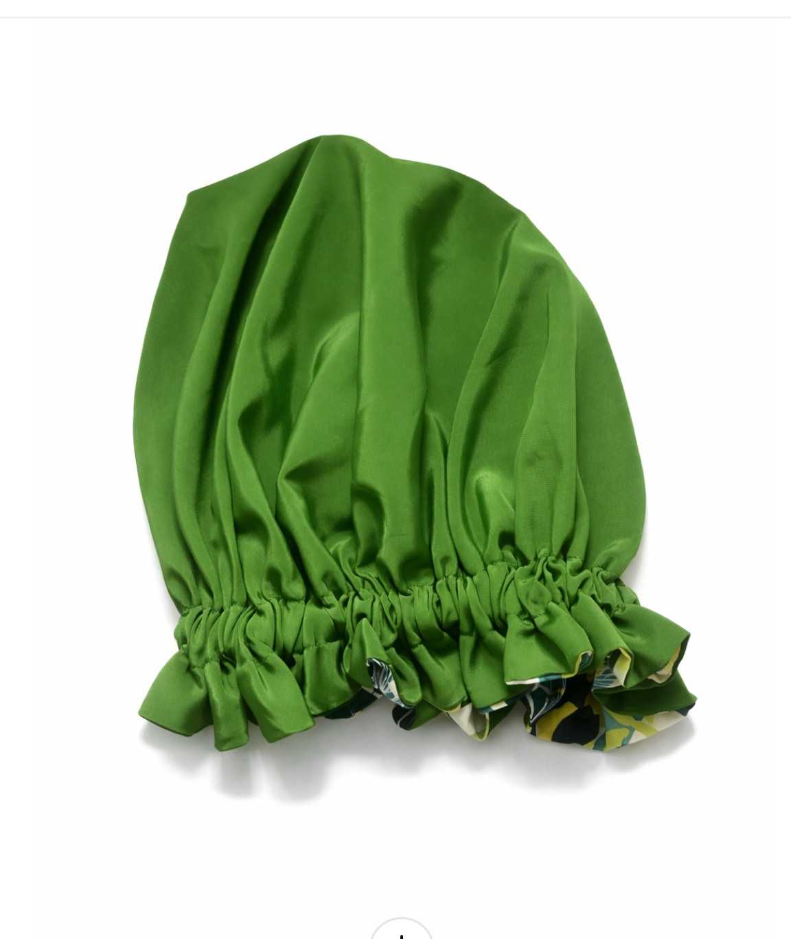 Bonnet de nuit réversible en tissu et satin – Image 5