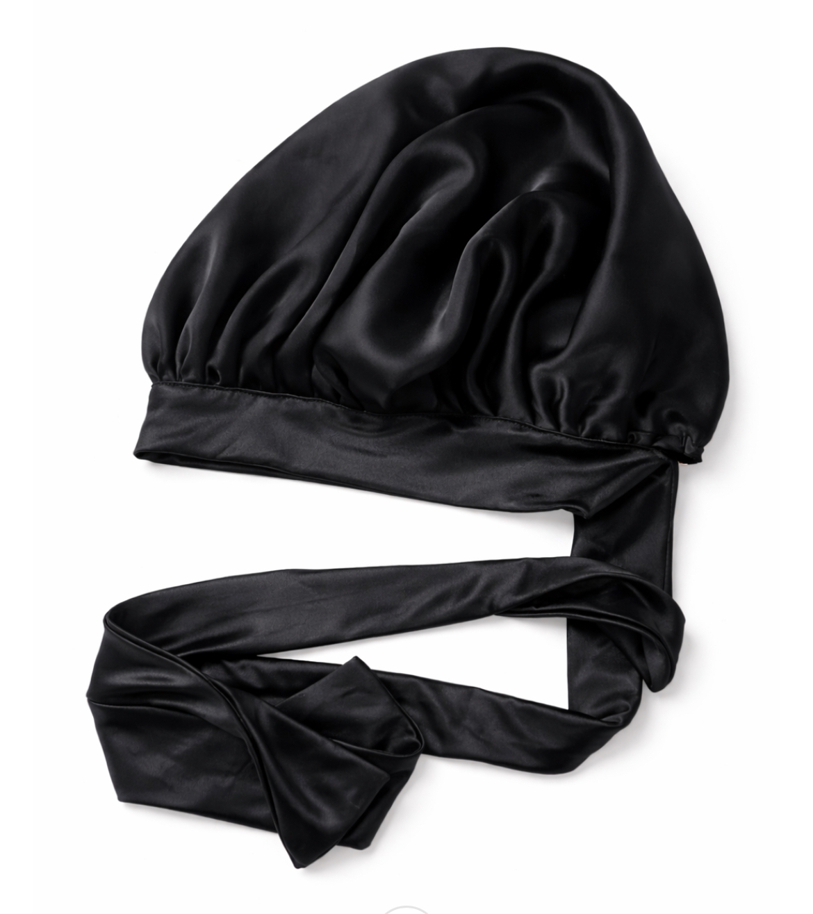 Bonnet noir pour femme à nouer– Protection & élégance – Image 2
