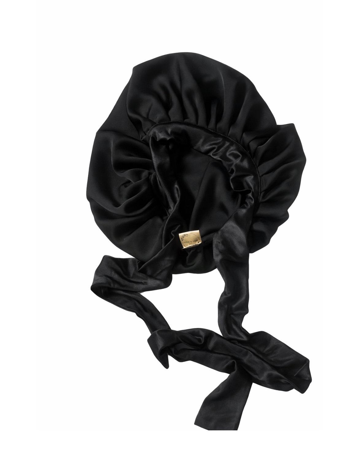 Bonnet noir pour femme à nouer– Protection & élégance – Image 3
