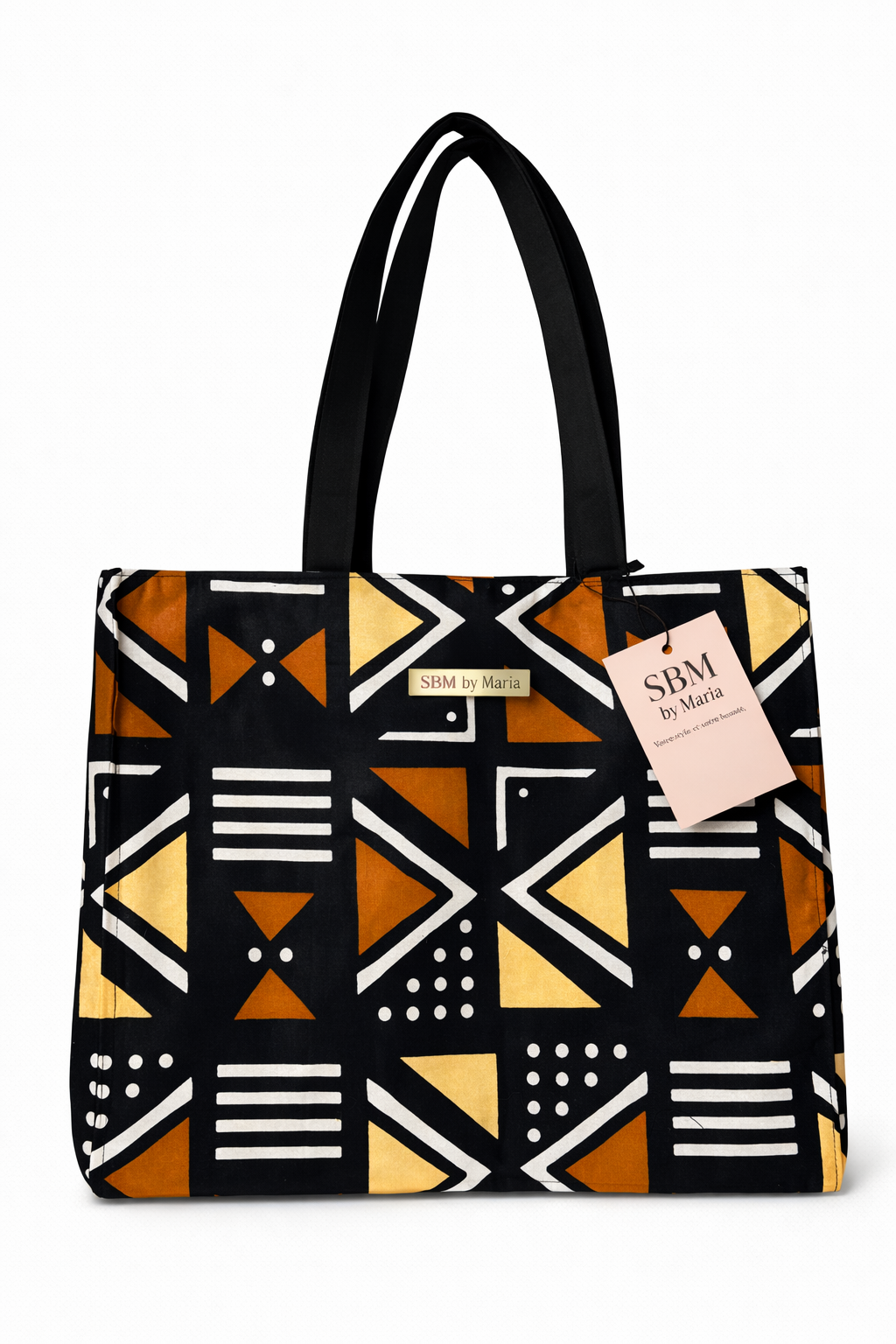 Sac Cabas Afro Chic en Pagne- SBM by Maria – Image 2