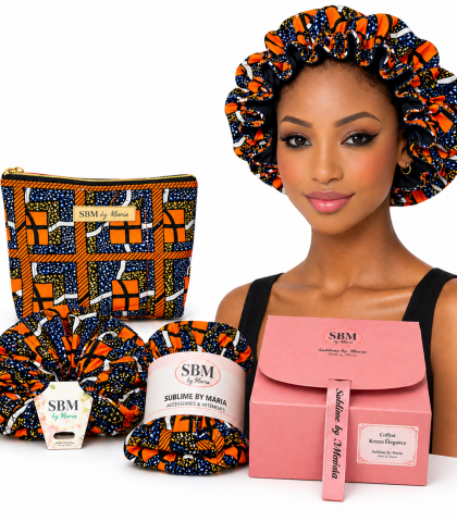 Coffret Kenza élégance en pagne wax protection & confort