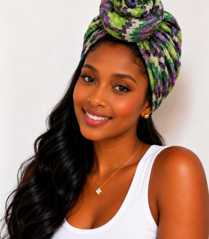 Turban Amara Kenté 3 en 1 – Élégance, protection & confort