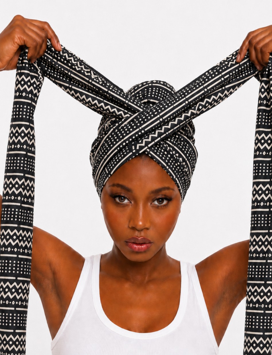 Turban Naya Wax 3 en 1 - Élégance, protection & confort – Image 4